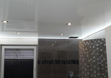 Lichtdecke, Spanndecke Badezimmer