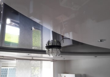 Spanndecke Essbereich Wohnzimmer 2.Ebenen