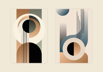 Spanndecke mit dynamischem und vielschichtigem abstraktem Hintergrund